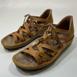 Naot Strappy Leather Sandals Women’s Casual Comfort Footwear 41 US 10 to 10.5